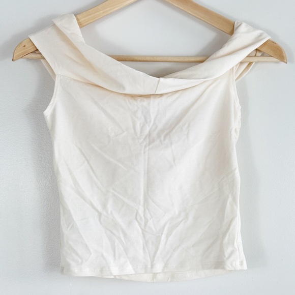 Reformation Ezlynn Knit Top in Cream - Picture 6 of 7